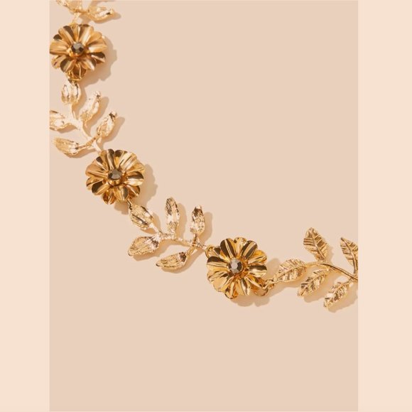 Metal Floral Decor Headband - Picture 2 of 2